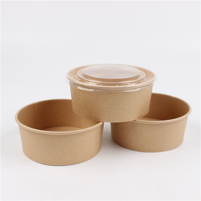 Quality Chinese Compostable Takeaway Food Containers PE Coated Microwavesafe factory