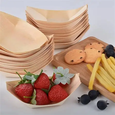 Quality Microwavesafe Stackable Brown Disposable Paper Trays Custom For Kitchen factory