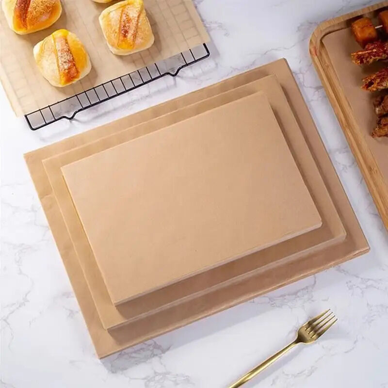 Ποιότητα Brown Kraft Cookie Silicone Coated Baking Paper Table Mat Food Placemats Sheet Εργοστάσιο