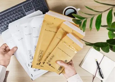 Kualitas Kraft Paper Padded Recyclable Shipping Bags Mailer For E Commerce ODM pabrik