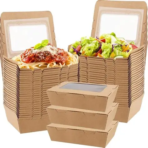 Quality Custom Printed Sustainable Takeaway Packaging Disposable Cardboard Food Containers factory