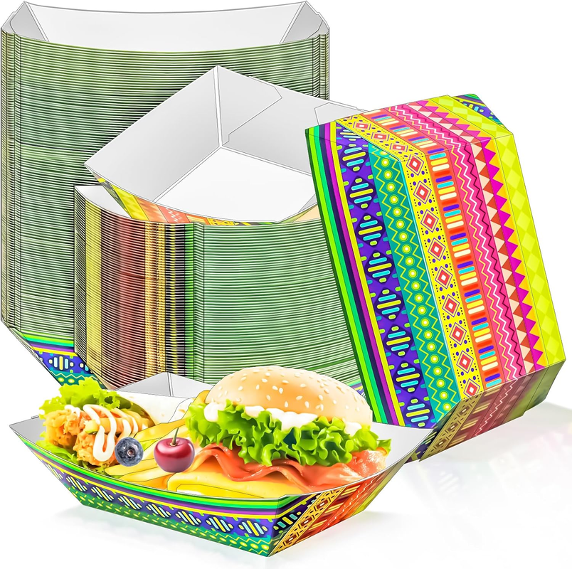 Jakość Bulk Hot Dog Paper Trays Serving Boat For Appetizers Desserts fabryka