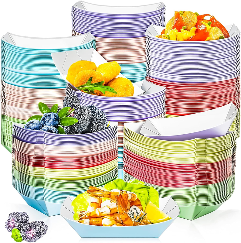 جودة Ovenable Oval Disposable Paper Food Tray 5 Lb Mass Production مصنع