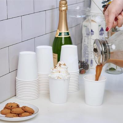 Quality Scalloped Disposable Compostable Paper Cups 5 Ounce Multipack factory