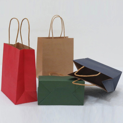 Quality Flat Packing Paper Retail Shopping Bags Bulk Lightweight for Cosmetic Packaging factory