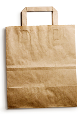Quality Custom Logo Printed Paper Bags Compact For Shopping 15-50 Micron factory