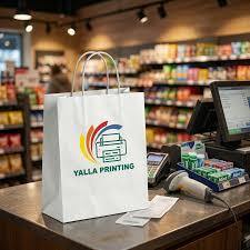Quality Custom Logo Printing paper Retail Shopping Bags Flat Packing 50 Micron factory