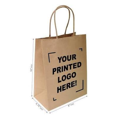 Quality Custom Logo Printing paper Retail Shopping Bags Flat Packing 50 Micron factory