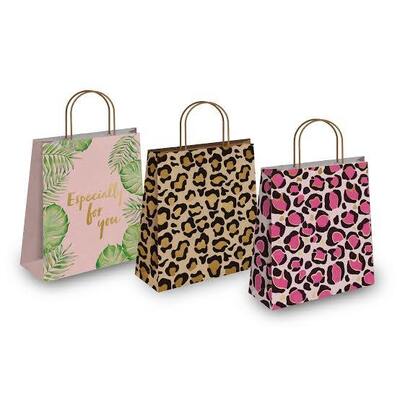 Quality Custom Printed Disposable Christmas Paper Gift Bags Bulk For Birthdays Weddings factory