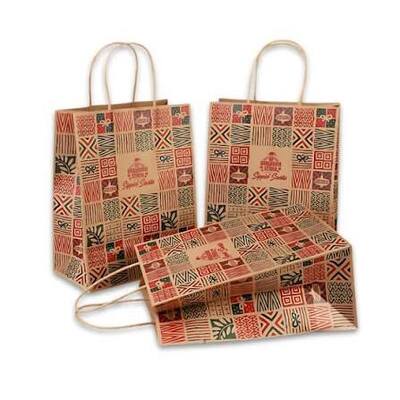 Quality Custom Printed Disposable Christmas Paper Gift Bags Bulk For Birthdays Weddings factory