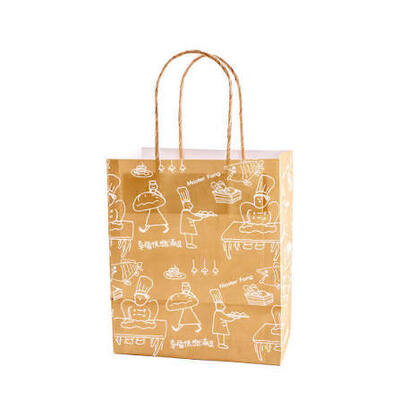 Quality Recyclable Brown Plain Paper Carry Bag Biodegradable Kagaj Tote Bag factory