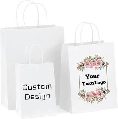 Quality Brown Cardboard Paper Gift Bags Bulk Customizable For Party Favors factory