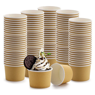 품질 Leak Resistant Paper Dessert Cups Bowls Biodegradable For Party Favors 공장