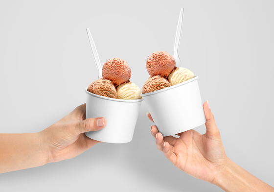 Quality FDA Approved Mini Paper Sundae Cups Eco Friendly Disposable Serving For Dessert factory