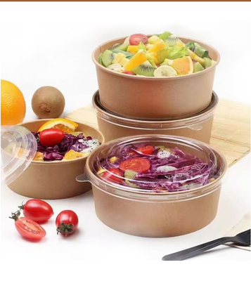 Quality Stackable 32 Oz Paper Bowl Disposable For Hot Food Gravure Printing ODM factory
