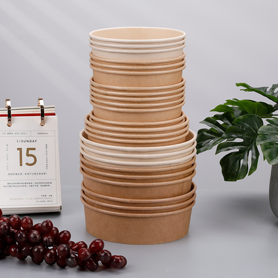 Quality Reusable Microwavable Paper Bowl 720 Ml For Hot Food factory