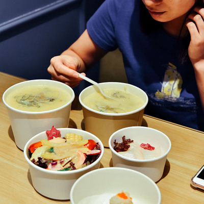 Quality Freezersafe Recyclable Embossing Paper Food Bowl Container box For Soup factory