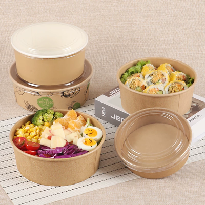 Quality Customized Microwavable Paper Food Bowl For Nachos Salad Burrito factory