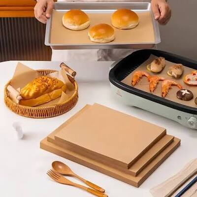 Quality Oven Safe Siliconised Baking Paper Liner Disposable Sheet White 12x16 Inch factory