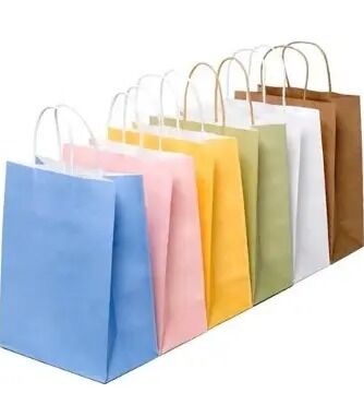 Quality Custom Kraft Brown Paper Bags Bulk Grocery Food Eco Friendly Packaging factory