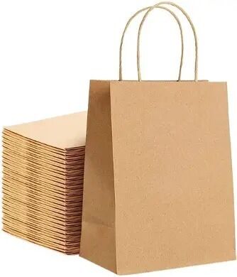 Quality Recyclable Merchandise Kraft Paper Gift Bags For Boutique Clothing Accessories factory