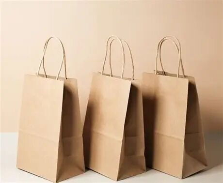 Quality OEM Sustainable Kraft Paper Bags Tear Resistant For Coffee Food Packaging factory