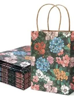 Quality Personalised Compostable Retail Packaging Bags Kraft Paper Gift Packaging factory