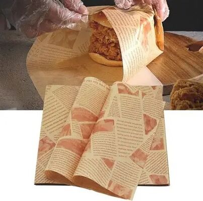 Quality Food Grade Newsprint Greaseproof Paper Wrap For Burger Wrapping factory