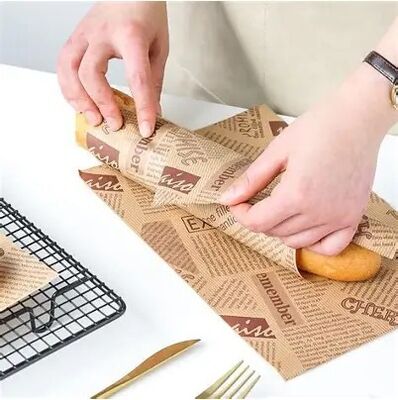 Quality Food Grade Newsprint Greaseproof Paper Wrap For Burger Wrapping factory