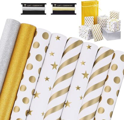 Quality Non Toxic Gift Wrapping Supplies Paper Sheets 50 Gsm Dark Brown Flower factory