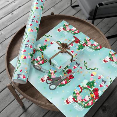 Quality 24x36 Inch Gift Christmas Wrapping Paper Biodegradable Packaging factory