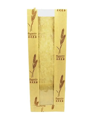 Quality Greaseproof Biodegradable Paper Bag For Bread Pastries Chip And Confectionery OEM factory