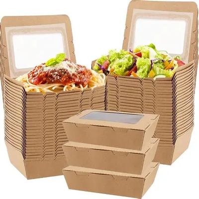 Quality Custom Printed Sustainable Takeaway Packaging Disposable Cardboard Food Containers factory