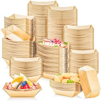 Kalite Custom Printed Paper Serving Tray Plate For Catering Takeaway Food OEM fabrika