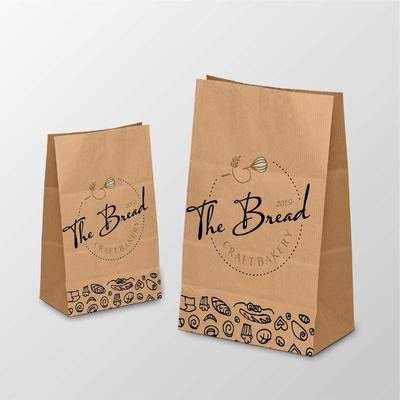 Quality Reusable Paper Brown Carry Bags Recyclable Kraft Pouches Eco Friendly Packaging factory