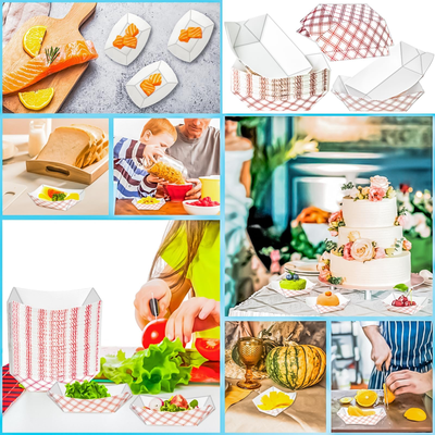 Jakość Bulk Hot Dog Paper Trays Serving Boat For Appetizers Desserts fabryka